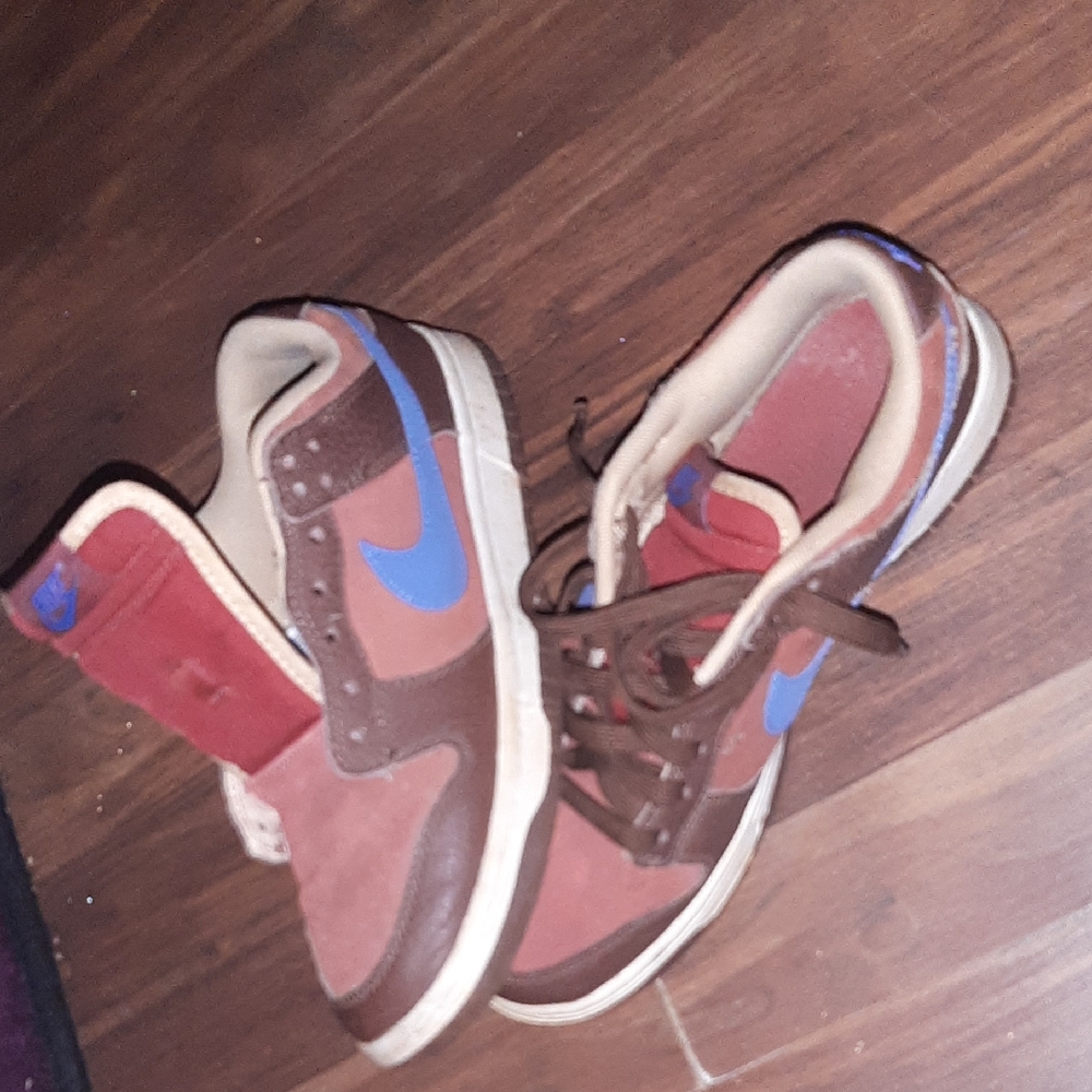 Nike Kids Sneakers in Brown and Blue